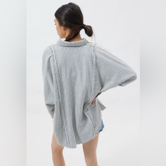 Kimchi Blue (Urban Outfitters) Patchwork Button-Up Shirt - Picture 4 of 9